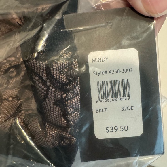 FREDERICK’s of HOLLYWOOD Mindy Open Cup Full Figure Bra Size 32 DD NWT - Picture 5 of 7